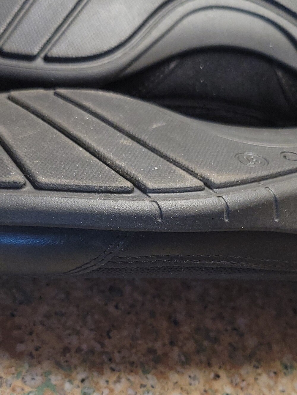 Ecco Black Slip On Euro Size 37 - Picture 5 of 8